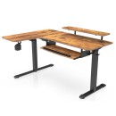 Ergomy Brown Left Side Electric Standing Desk